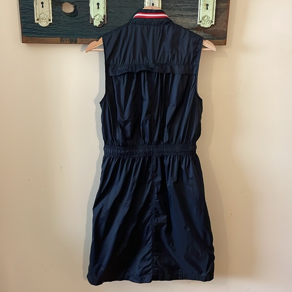 Hunter x Target Black Sleeveless Windbreaker Full Zip Hooded Dress Size Medium - Picture 9 of 16